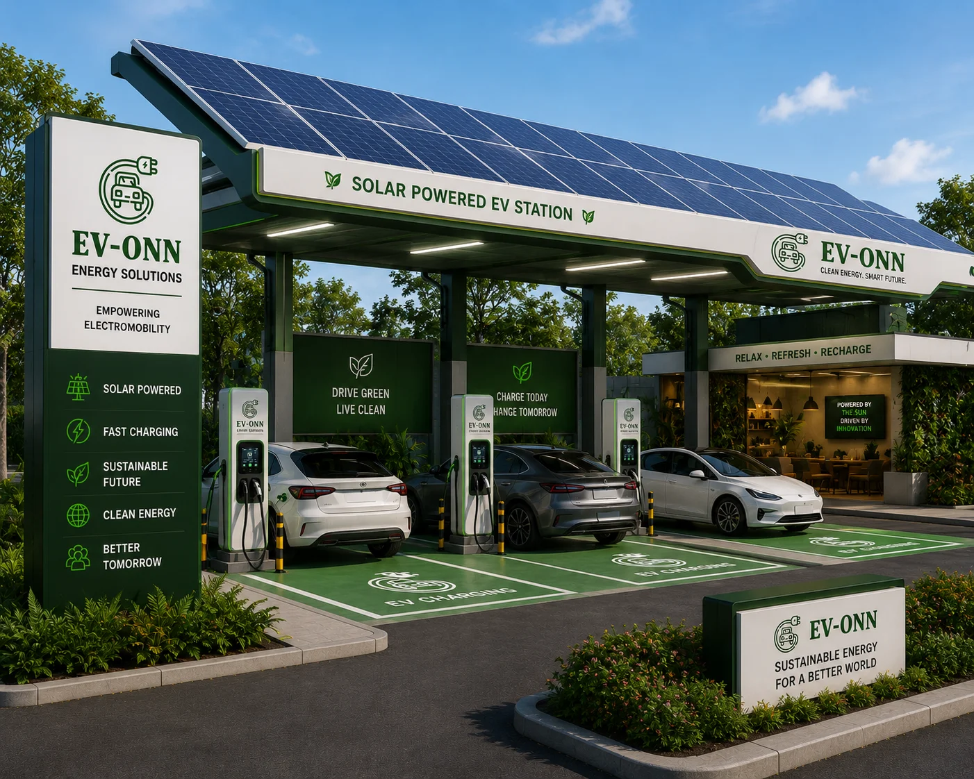 Solar Powered EV Station